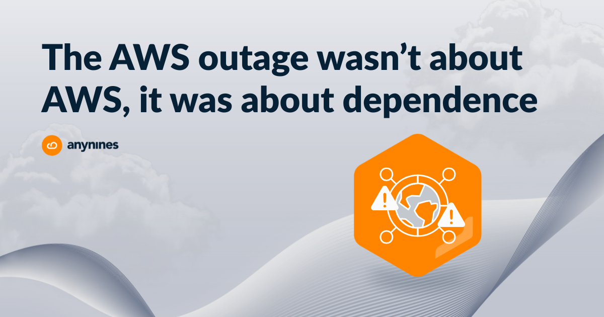 icon representing the AWS outage and general cloud dependence